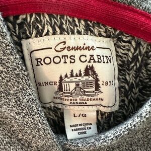 Roots Cabin Knit Hoodie - Gray